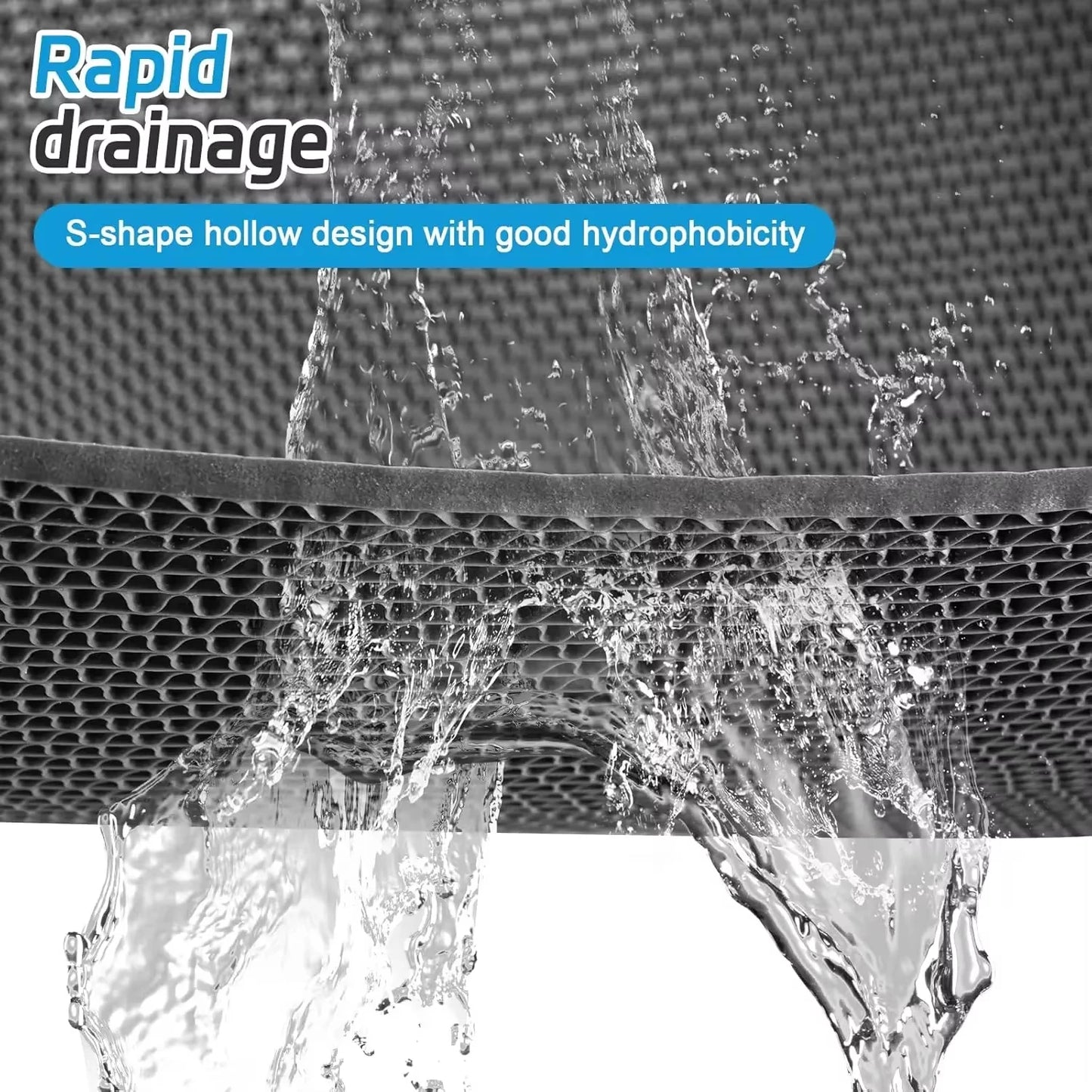 PVC Anti Slip Bath Mat Mesh Floor Mat Bathroom Kitchen