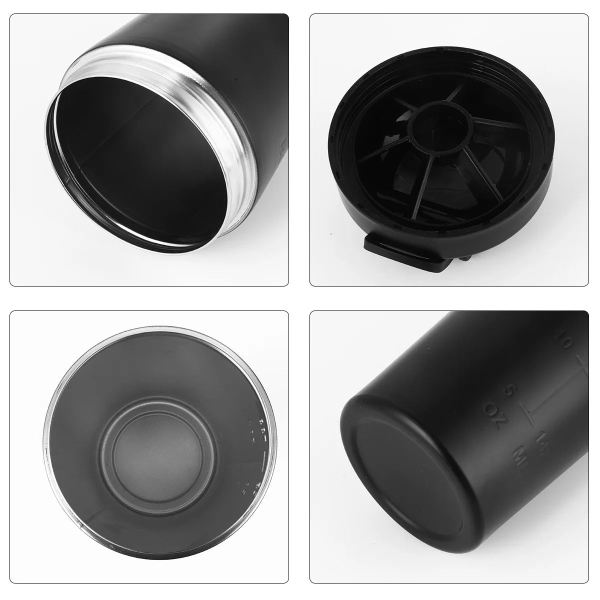 Stainless Steel Protein Shaker Cup Portable Fitness Bottle