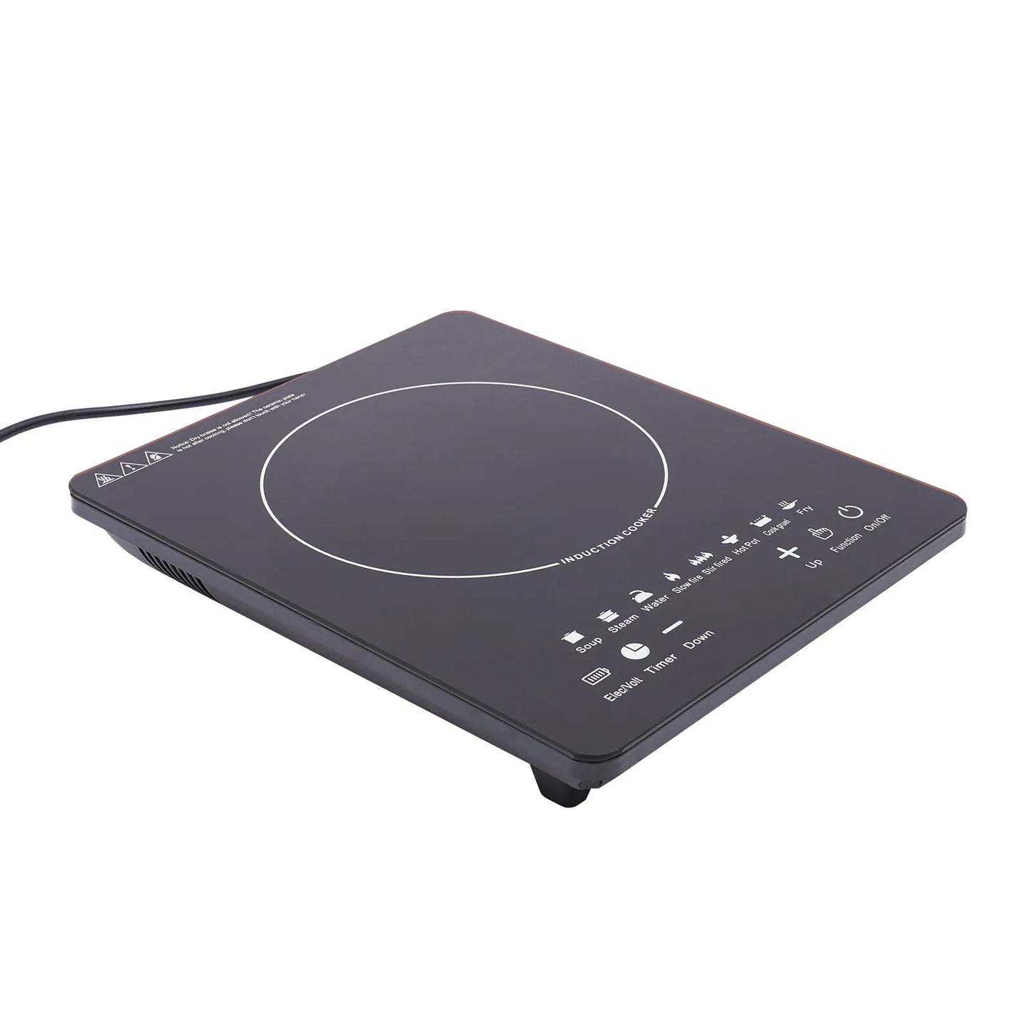 Induction Cooktop 110V 750W Eight Power Levels 180min Timer
