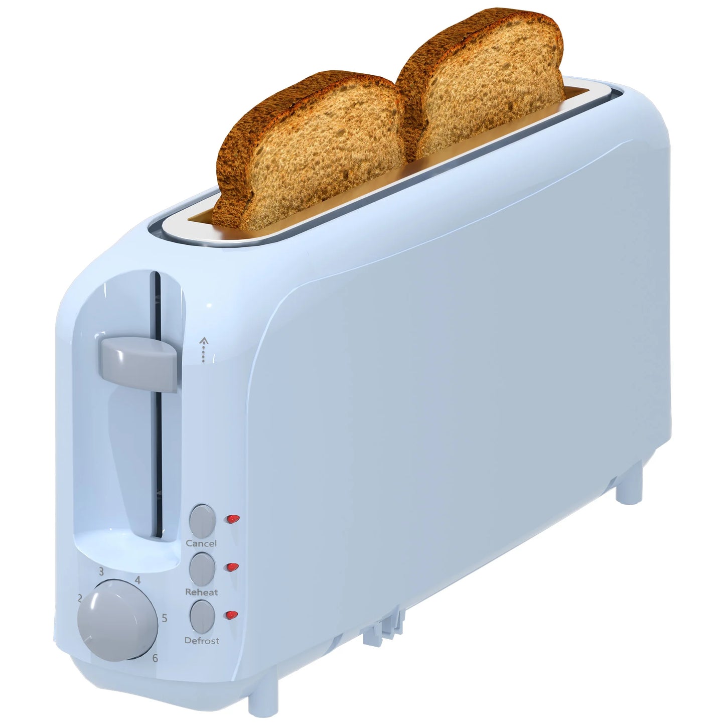 YUKOOL Toaster With Auto Shutoff 6 Shade Settings Removable Tray