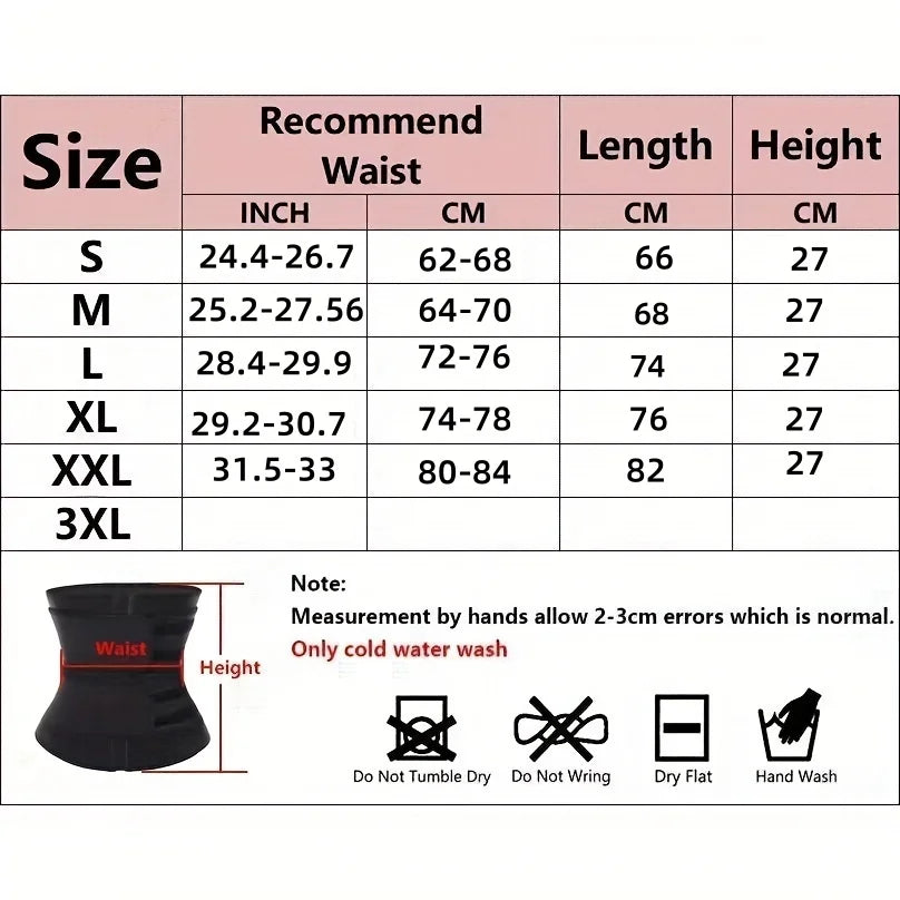 Waist Trainer Slimming Body Shaper Fitness Belt Weight Loss Fat Burning