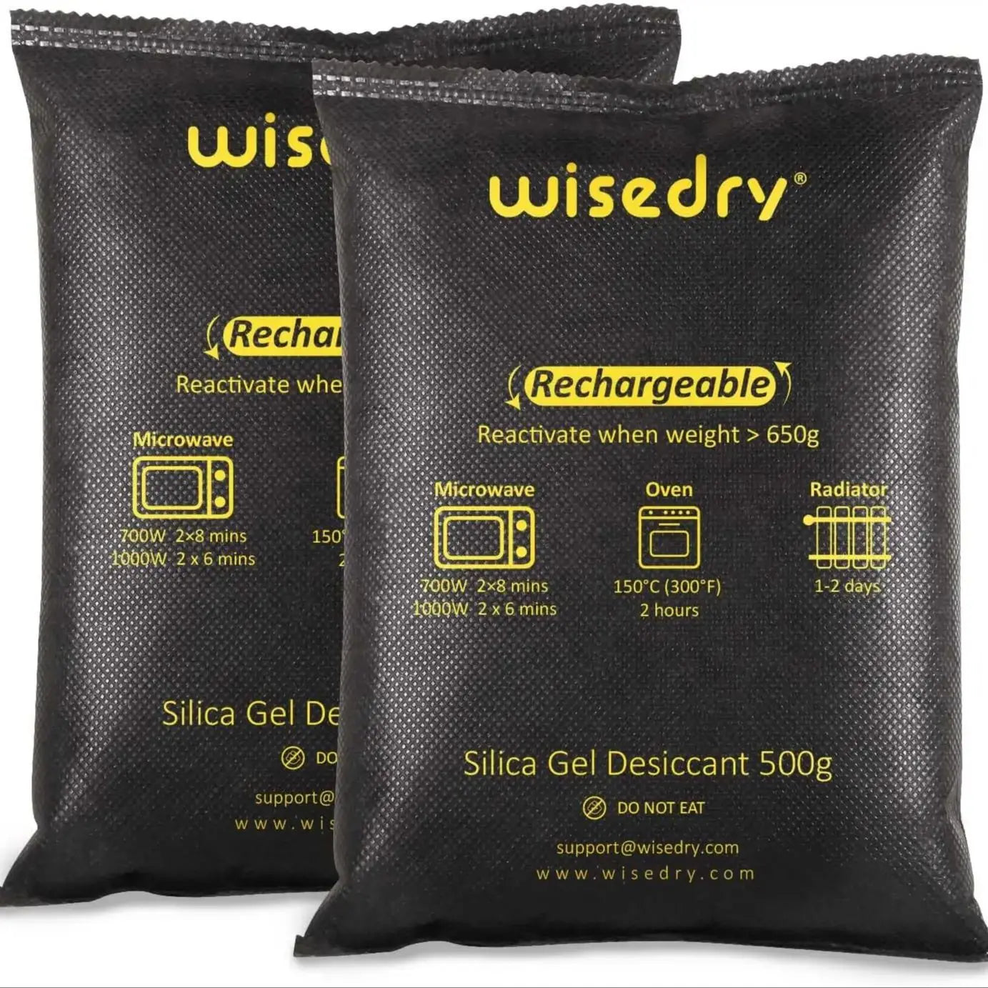 Wisedry Silica Gel Car Dehumidifier Bags GZB5002 Microwave