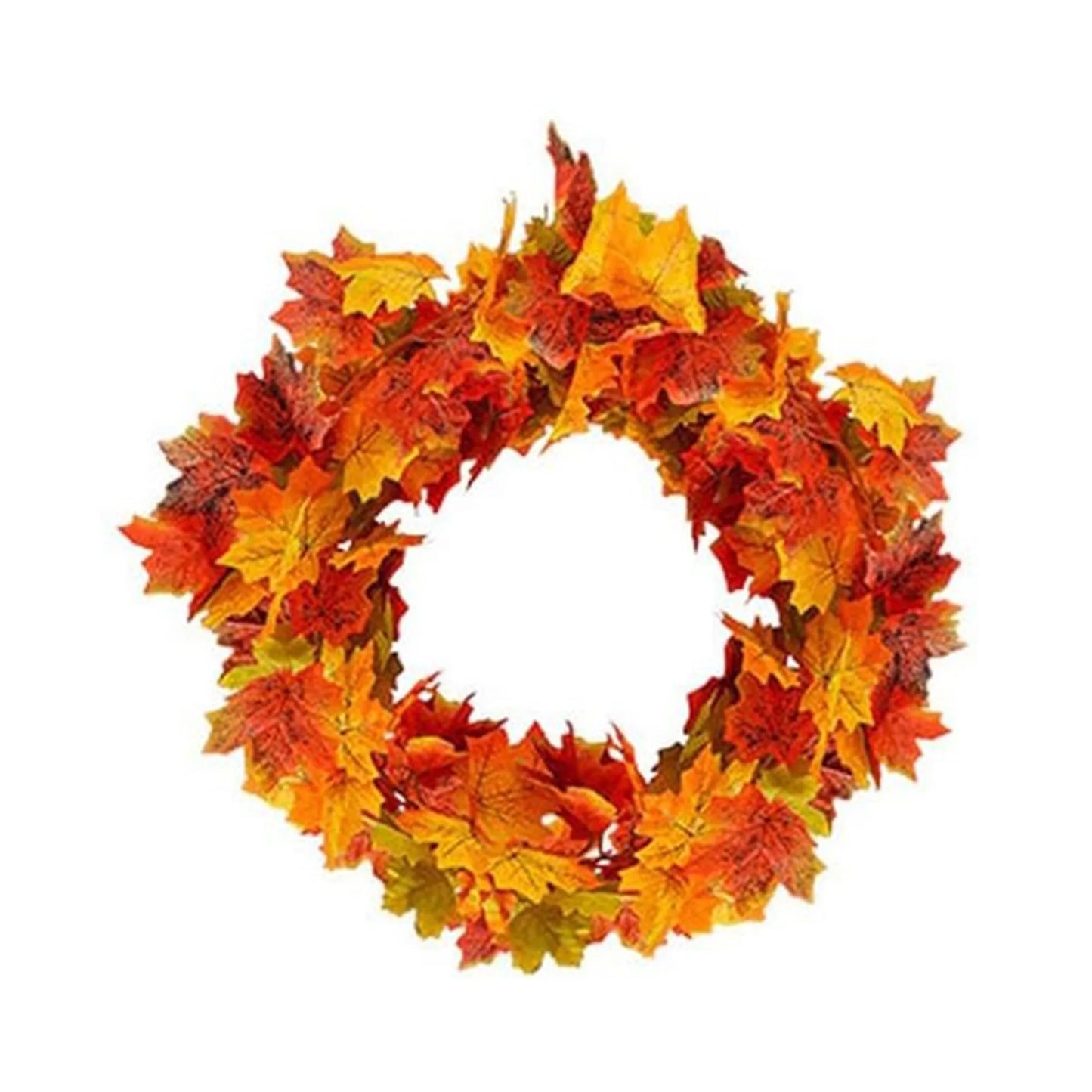 Artificial Fall Maple Leaf Garland for Autumn Wall Decor