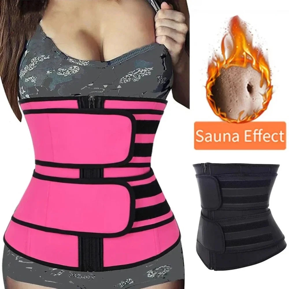 Waist Trainer Slimming Body Shaper Fitness Belt Weight Loss Fat Burning