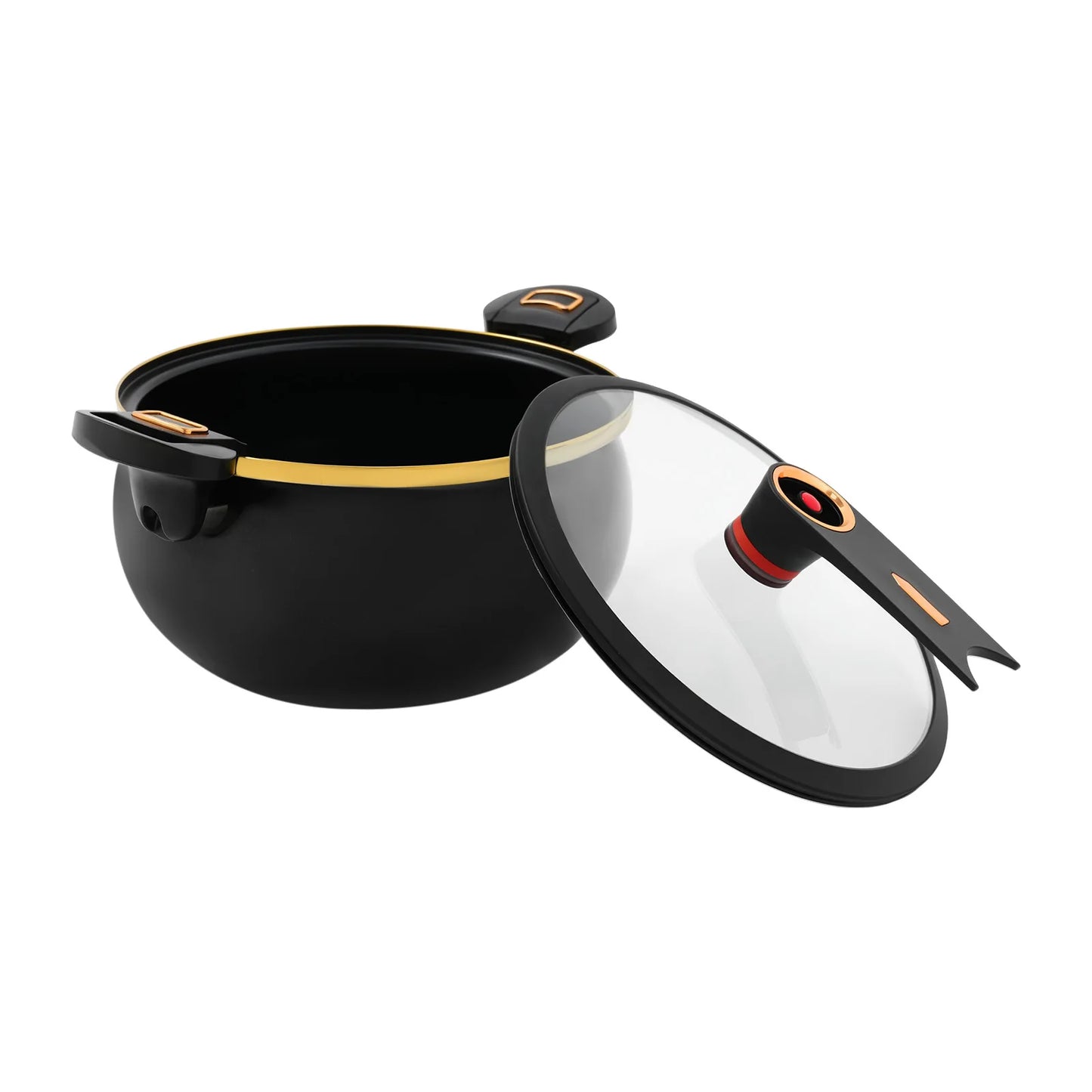 Iron Micro Pressure Cooker Nonstick With Auto Release Valve Induction