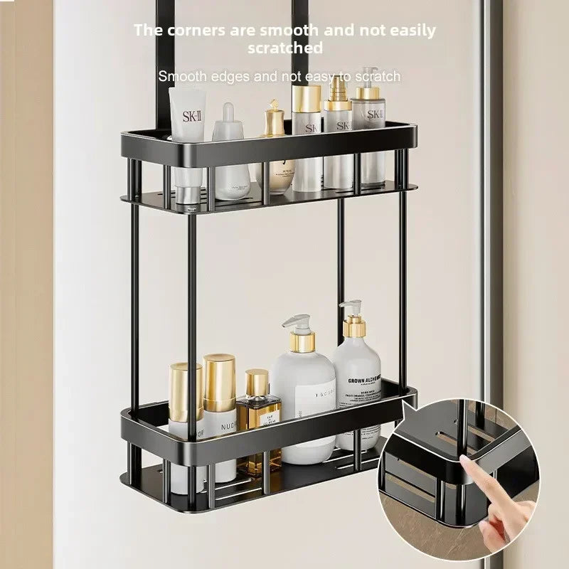 Double Layer Bathroom Shower Caddy Over The Door Organizer