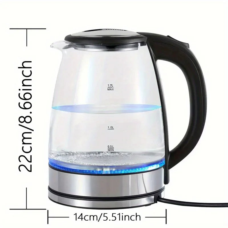 AEHOME Glass Electric Kettle 1000W Anti Dry Burn Tech