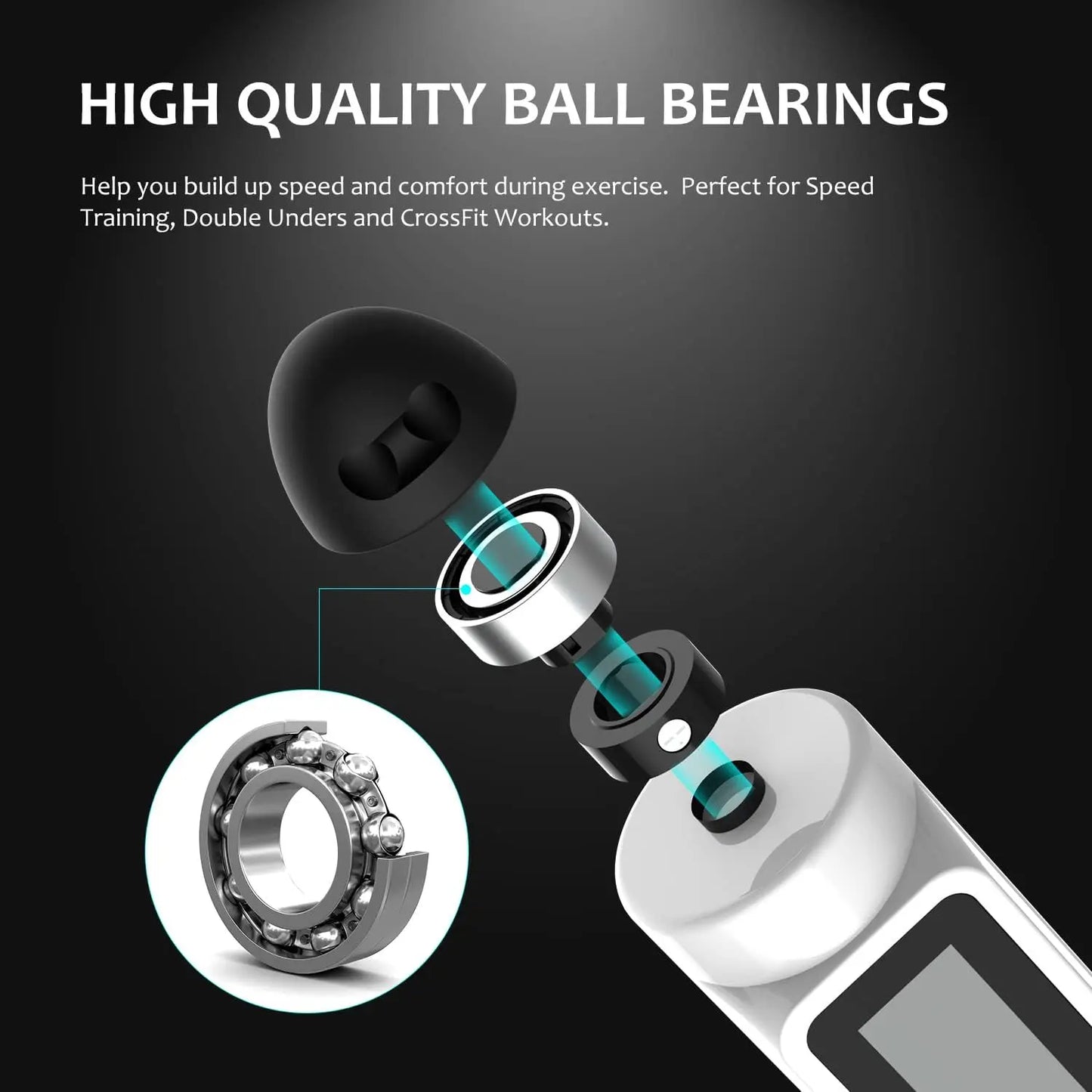Adjustable Jump Rope With Counter And Steel Ball Bearings