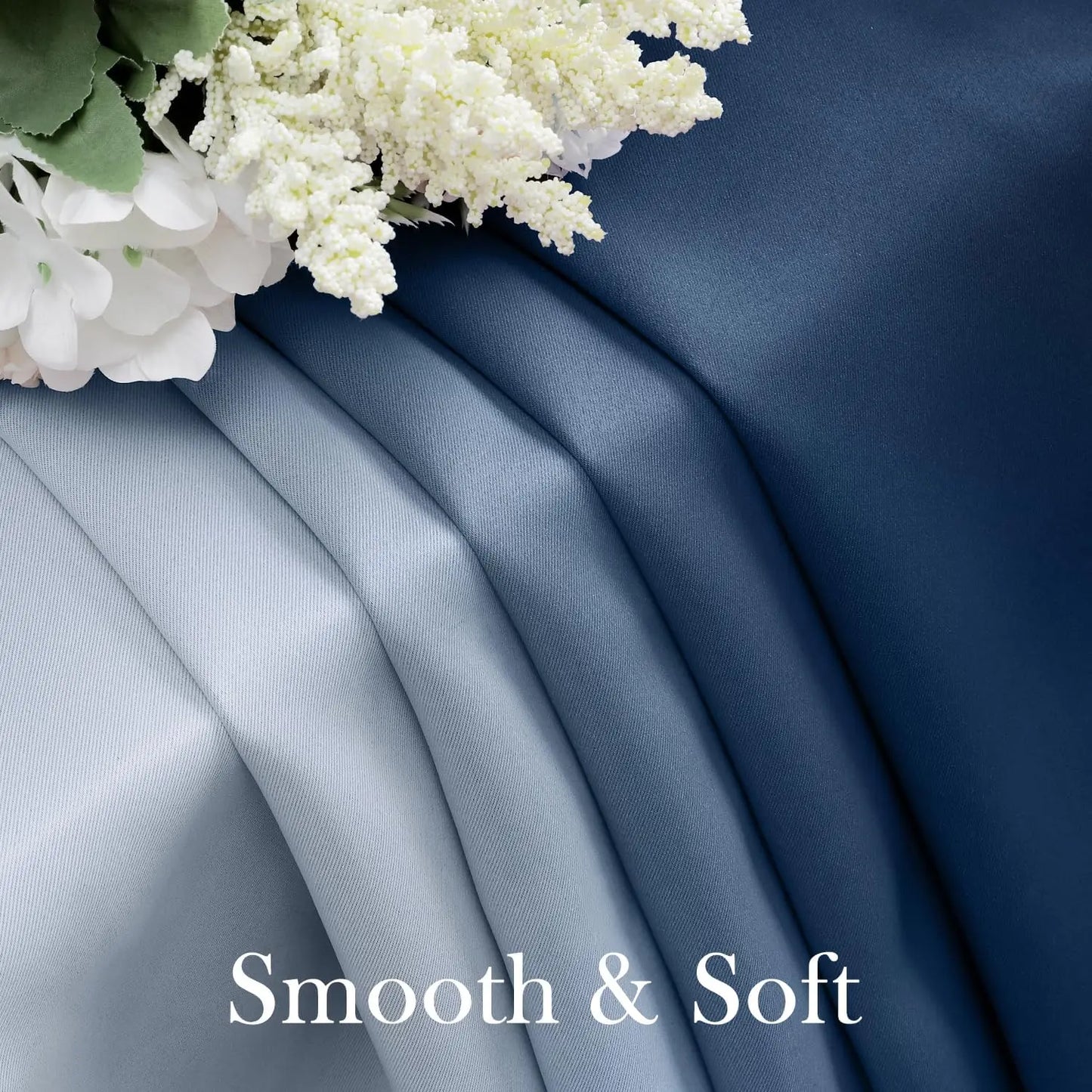 Ombre Blackout Curtains Grommet Two Panel Set For Living Room