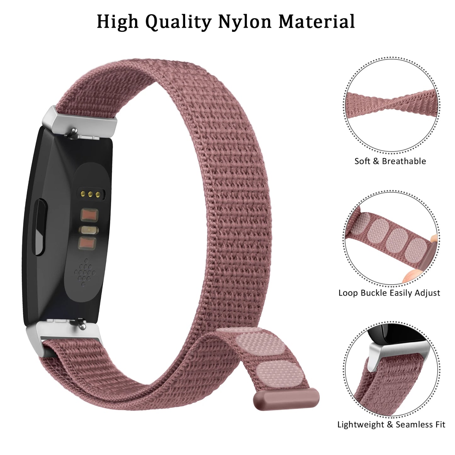 Nylon Strap for Fitbit Inspire 2 Inspire HR ACE Wristband