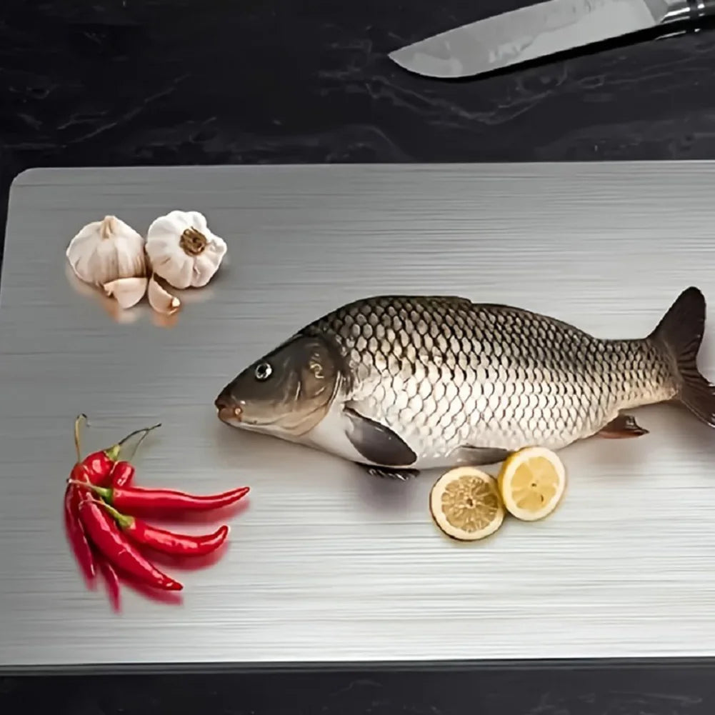 Alloet Double Sided Titanium Cutting Board With Handle