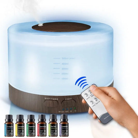 Ultrasonic Essential Oil Diffuser With LED Night Light