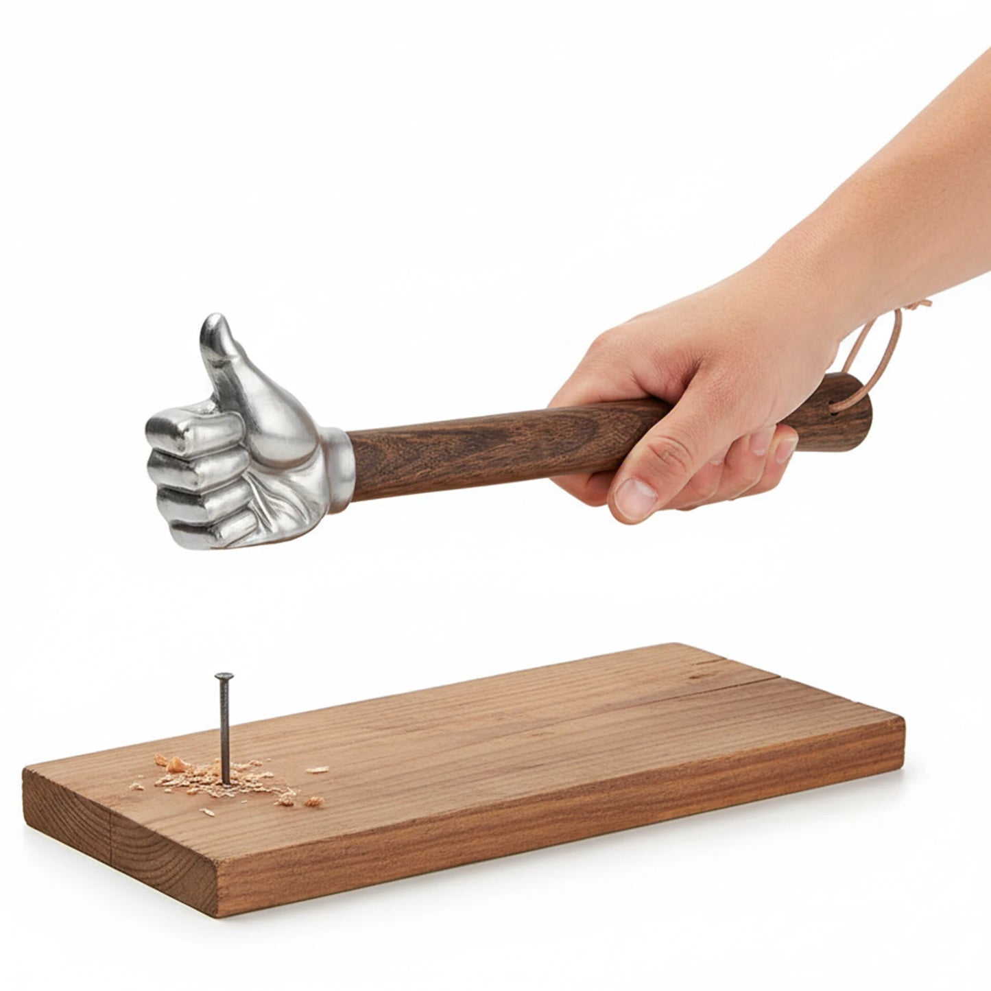 Multifunctional Stainless Steel Hammer With Wooden Handle