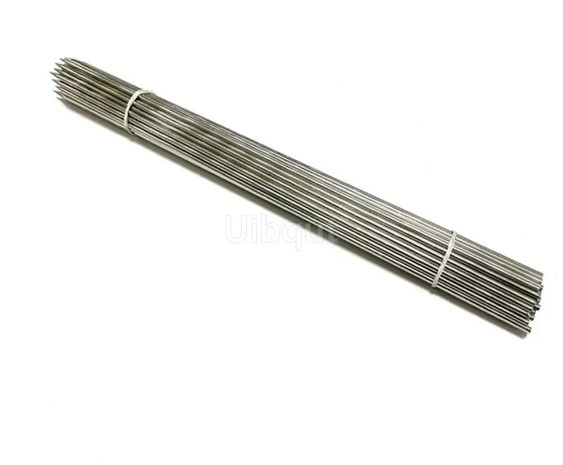 Uibqut Stainless Steel Skewers Set 10 Pack For Barbecue Grilling