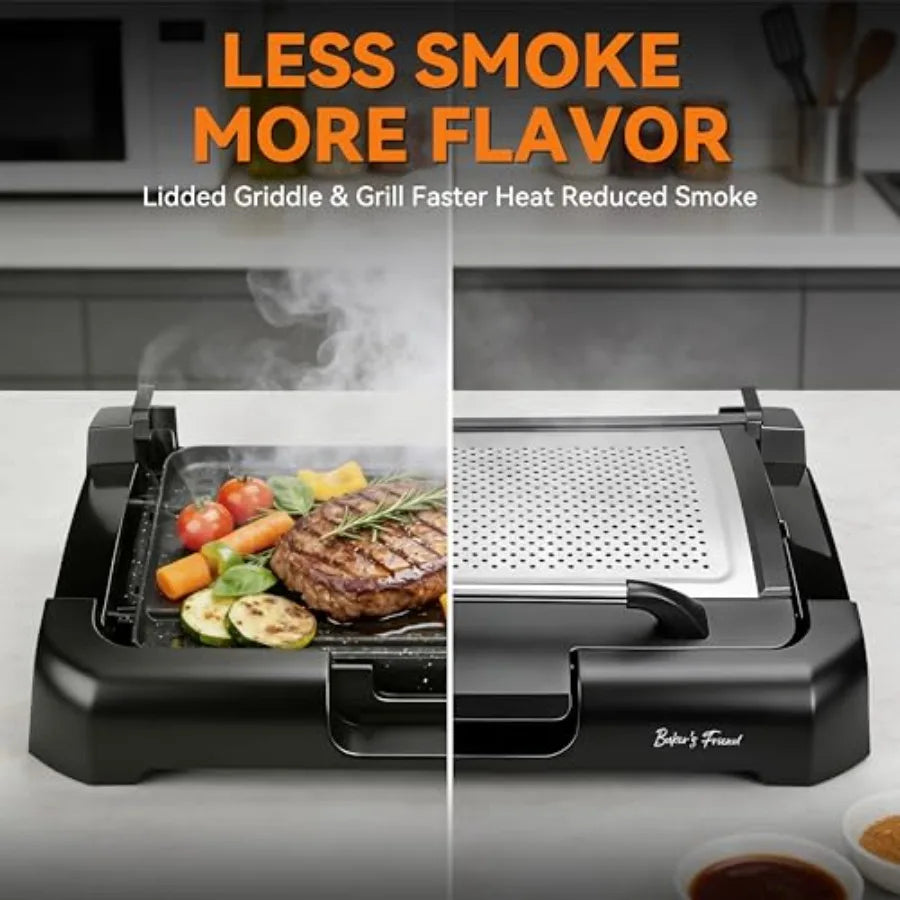 YAO HUI HUANG Searing Grill Griddle 2 in 1 Electric