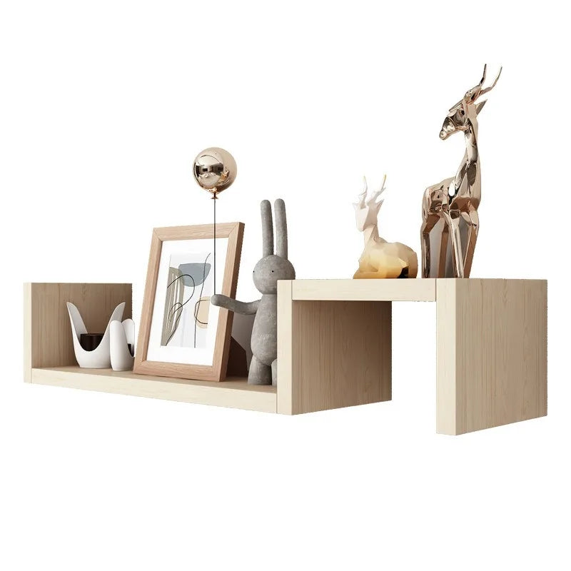Two Piece Wall Shelf Decor Set Minimalist Easy Install