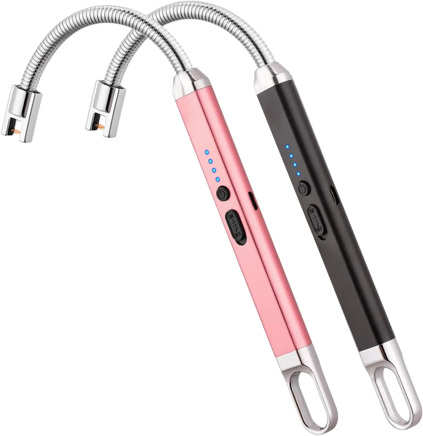 2-Pack USB Rechargeable Windproof Candle Lighters Perfect Gift