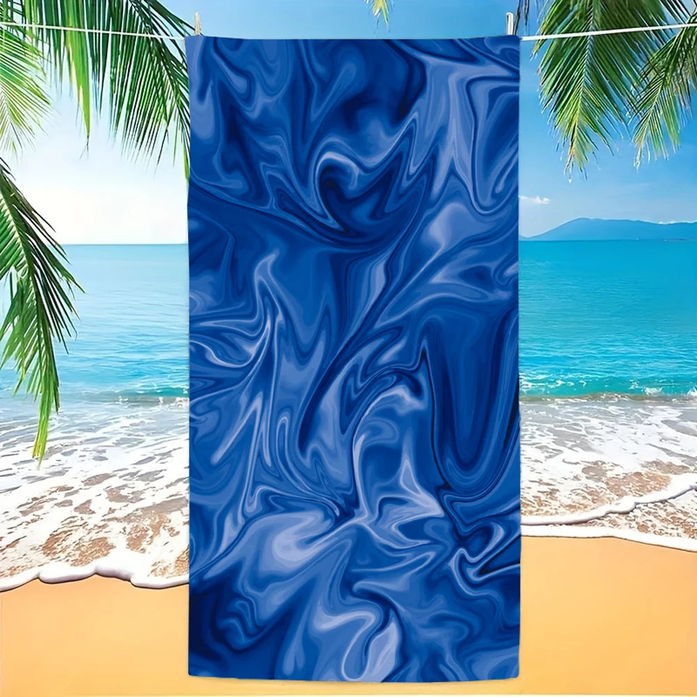 WAVEBOHA Microfiber Beach Towel Sandproof Quick Dry Lightweight Travel Outdoor