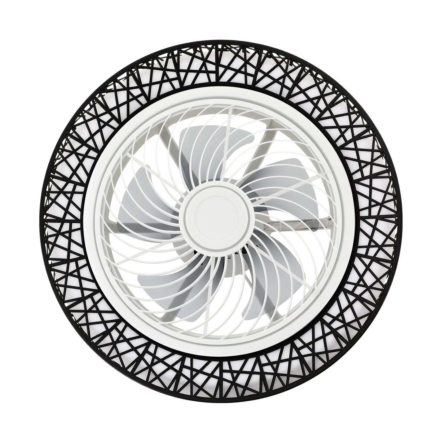 Bird's Nest Ceiling Fan Light 48W LED 3 Color Temperature 6 Wind Speed 1/2/4/8H Timer Pure Copper Motor Reversible Fan Remote Control Fan Lamp For Bedroom Living Room