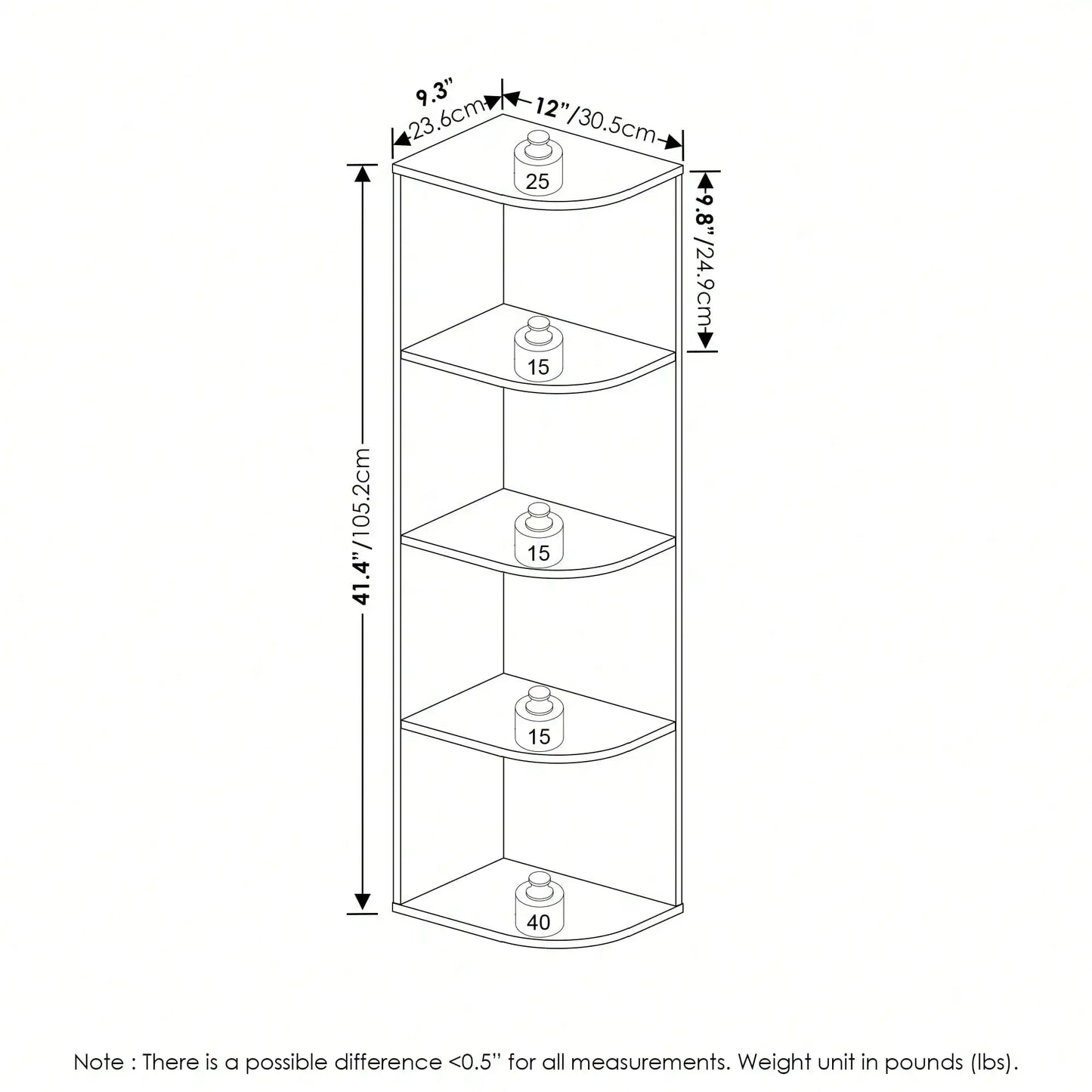 Bamboo Corner Open Shelf Bookcase For Small Spaces