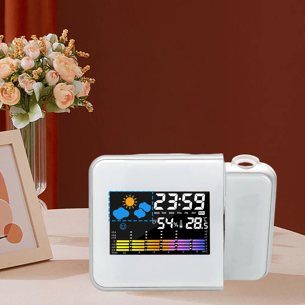 APWIKOGER Smart Alarm Clock With Night Backlight Projection