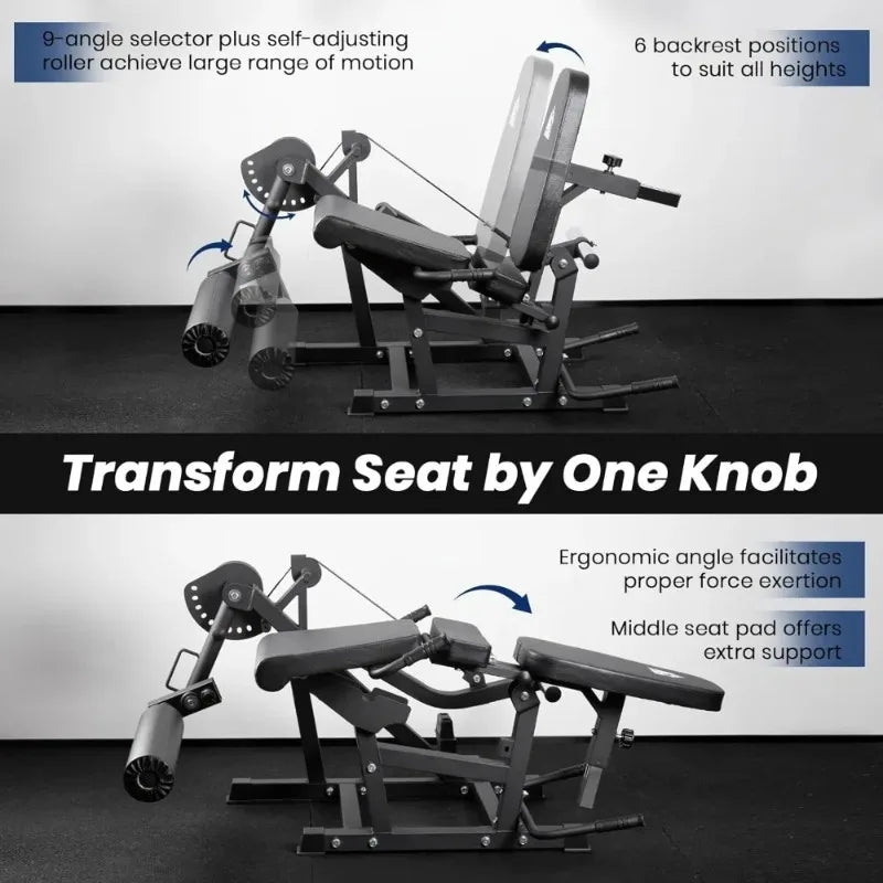 Leg Extension And Curl Machine V4.0 1100lbs Capacity