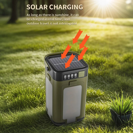 Foldable Camping Light Power Bank Lantern Solar Rechargeable