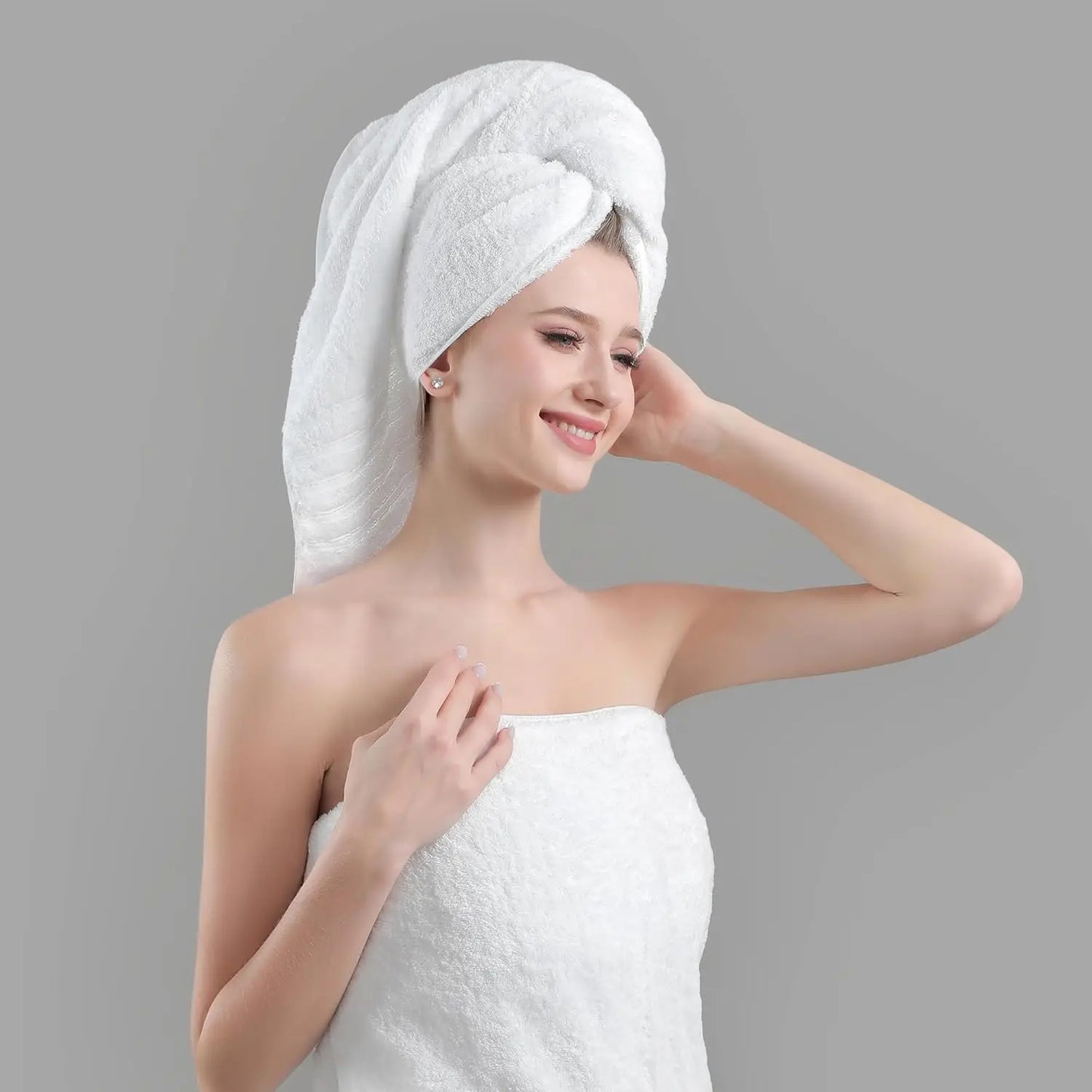 6 Pack 100 Percent Cotton Towels Quick Drying High Absorbency