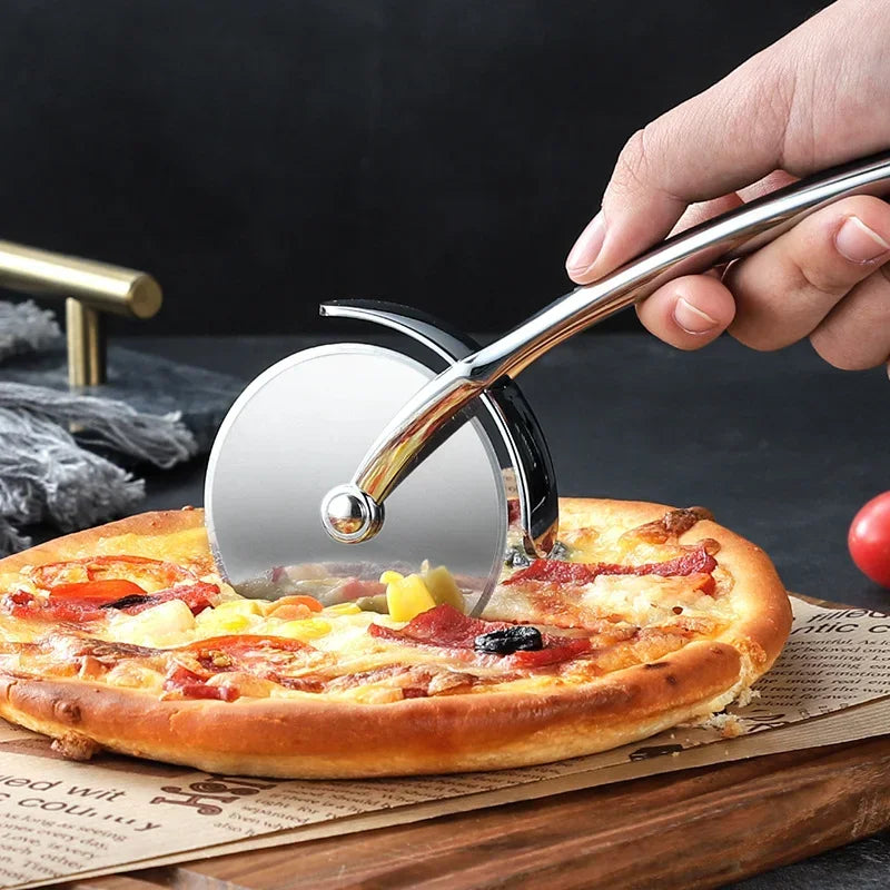 Stainless Steel Pizza Cutter Wheel With Zinc Alloy Handle